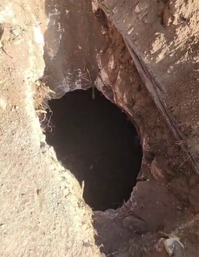 ה"מנהרה" שהתגלתה ביישוב על גבול הצפון