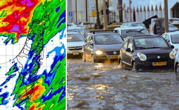 הצפות, חורף (צילום: פלאש 90)