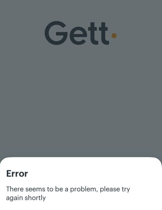 תקלה באפליקציית גט טקסי