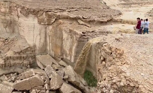 הצפות בנחל גרופית, מפל קטורה (צילום: חי צומברג, רשות הטבע והגנים)