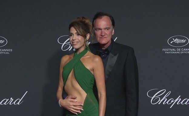 קוונטין טרנטינו ודניאלה פיק (צילום: חדשות 12) קוונטין טרנטינו ודניאלה פיק (צילום: חדשות 12)