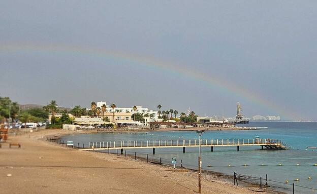 קשת בשמורת הטבע אלמוגים 