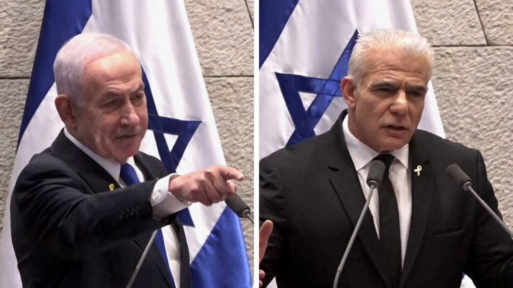 ראש האופוזיציה לפיד וראש הממשלה נתניהו