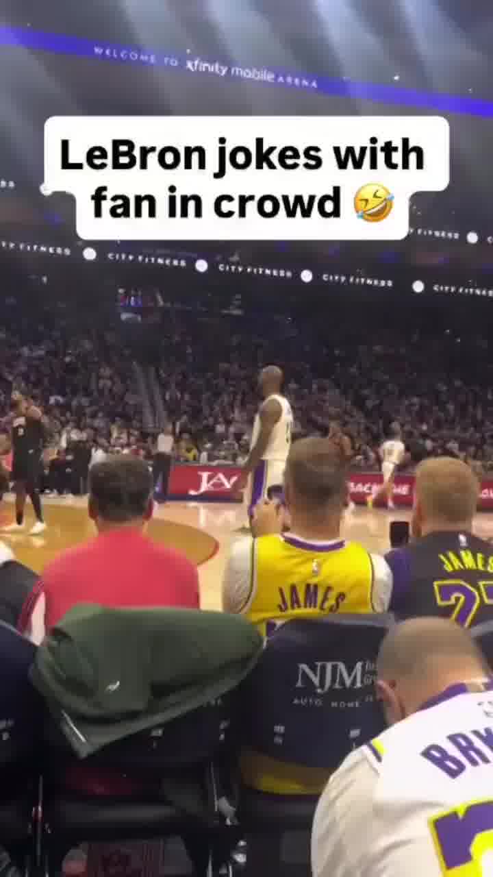 אוהד מהיציע הקניט את לברון ג'יימס על זה שאין לו שיער - ולא ציפה לתגובה של הכוכב