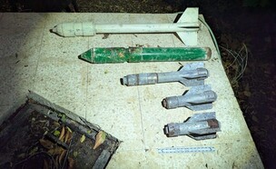 הרקטות שאותרו (צילום: דובר צה"ל)