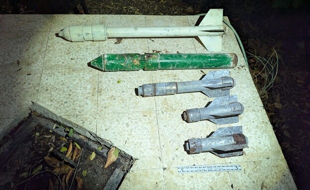 הרקטות שאותרו (צילום: דובר צה"ל)