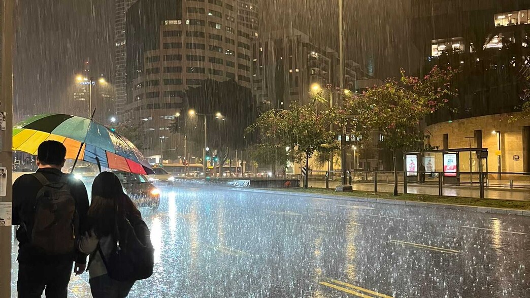 גשם בתל אביב