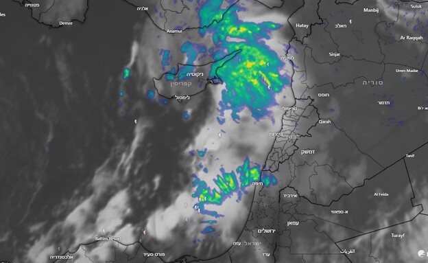 הסופה ביירון מתקרבת לישראל