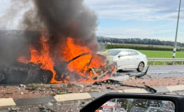 פיצוץ רכב בצומת נהלל