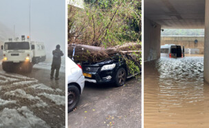 נזקי סופת "ביירון" (צילום: כפיר סבג, תיעוד מבצעי מד"א)
