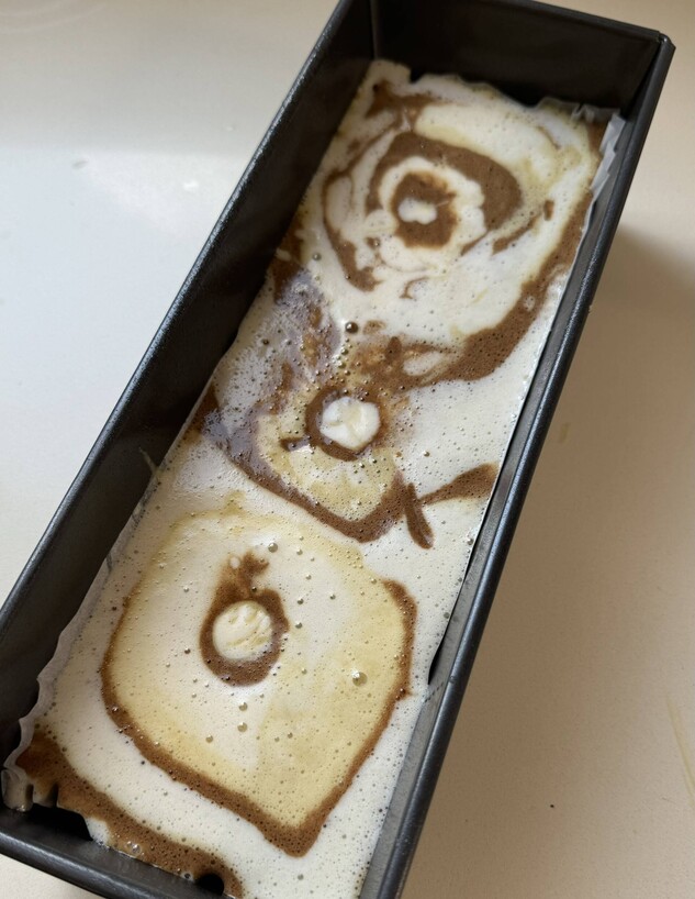 עוגת שיש בשלושה טעמים. כף מכל בלילה (צילום: יעל קצב)