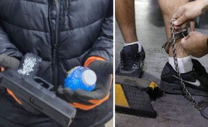 מעצר, נשק (צילום: דוברות המשטרה)