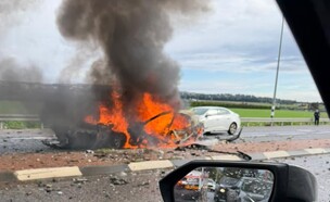 פיצוץ רכב בצומת נהלל