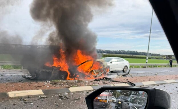 פיצוץ רכב בצומת נהלל