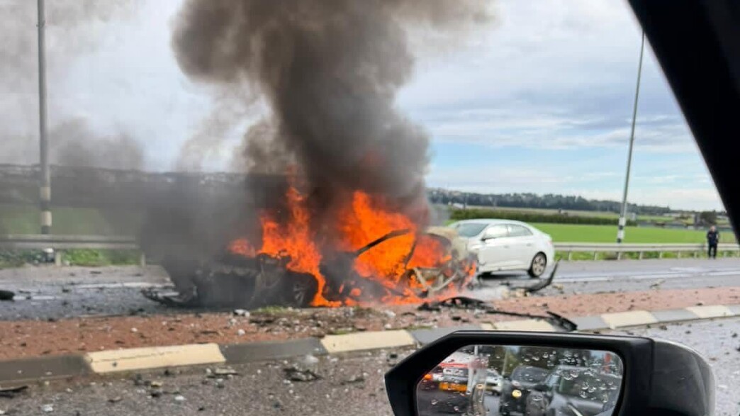 פיצוץ רכב בצומת נהלל