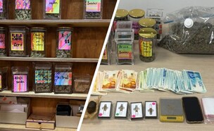 הסמים שנתפסו  (צילום: דוברות המשטרה)