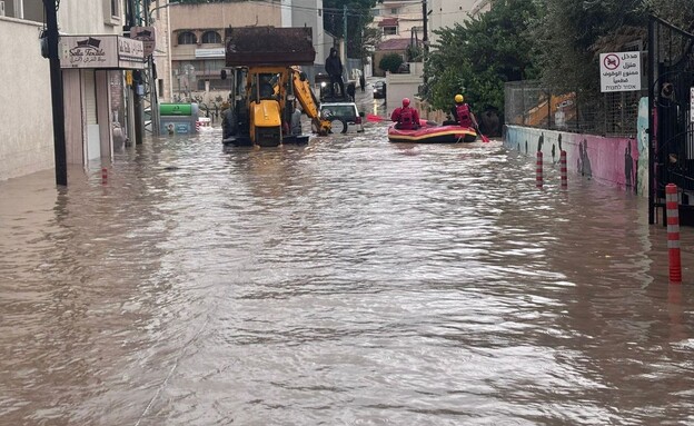 תיעוד מההצפות באקה אל גרביה תיעוד מההצפות באקה אל גרביה