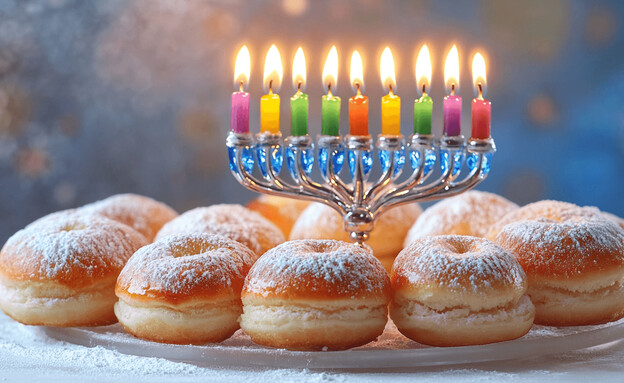 חנוכיה וסופגניות חנוכיה וסופגניות