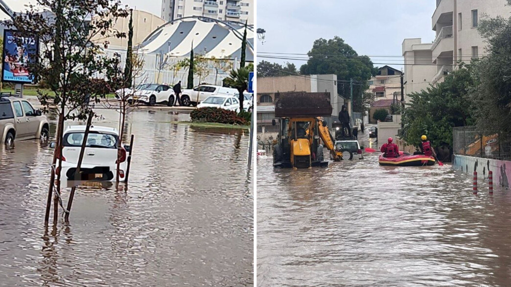 תיעוד מההצפות ביבנה ובבאקה אל גרביה תיעוד מההצפות ביבנה ובבאקה אל גרביה