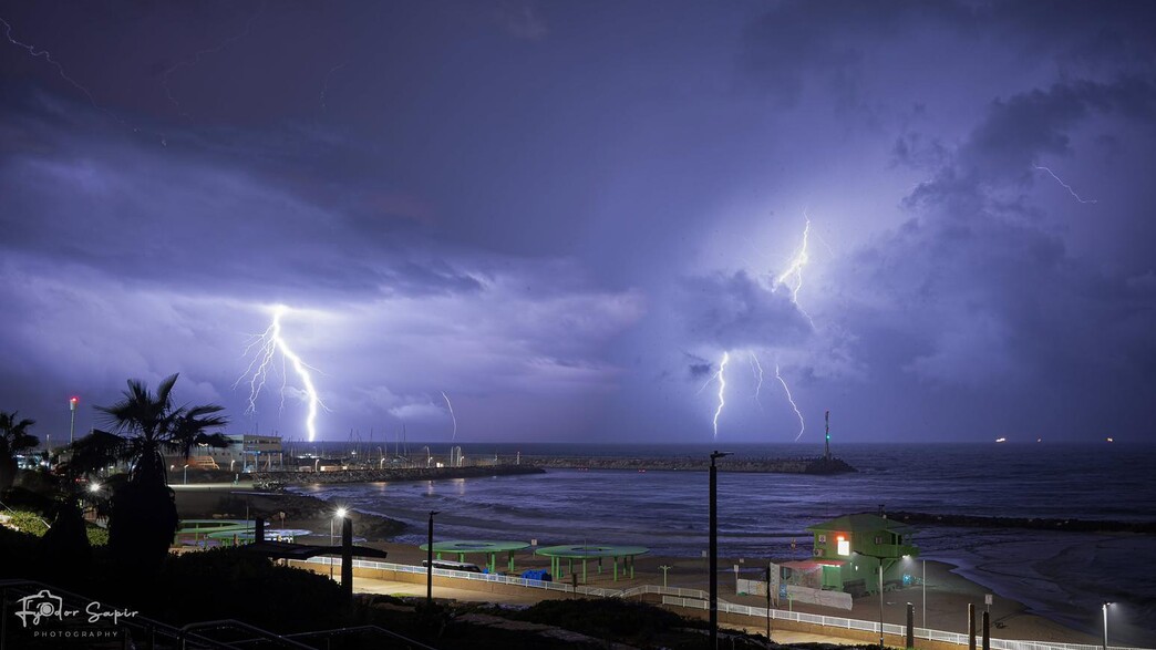סופת ברקים באשקלון סופת ברקים באשקלון