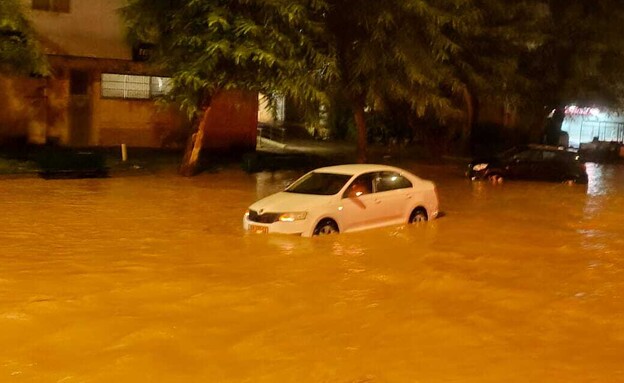 הצפות במהלך הלילה באזור אשקלון, שקמה וקריית גת הצפות במהלך הלילה באזור אשקלון, שקמה וקריית גת