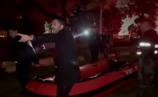 פעילות החילוץ בקריית גת הלילה פעילות החילוץ בקריית גת הלילה