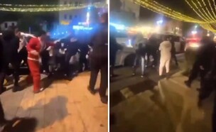 קטטה המונית בחיפה (צילום: 27א')