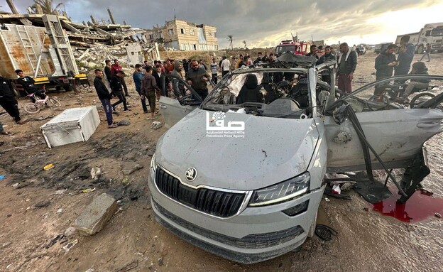 הרכב שהותקף ברצועה הרכב שהותקף ברצועה