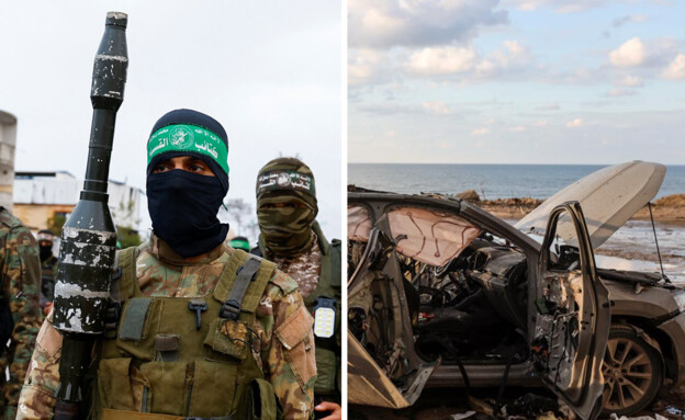 מחבלי חמאס וזירת התקיפה