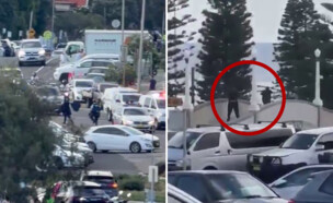 אירוע ירי נרחב בבונדי ביץ' בסידני אוסטרליה (צילום: לפי סעיף 27 א')