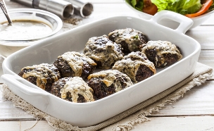 קציצות בטחינה דלות קלוריות (צילום: אסף אמברם, mako אוכל)