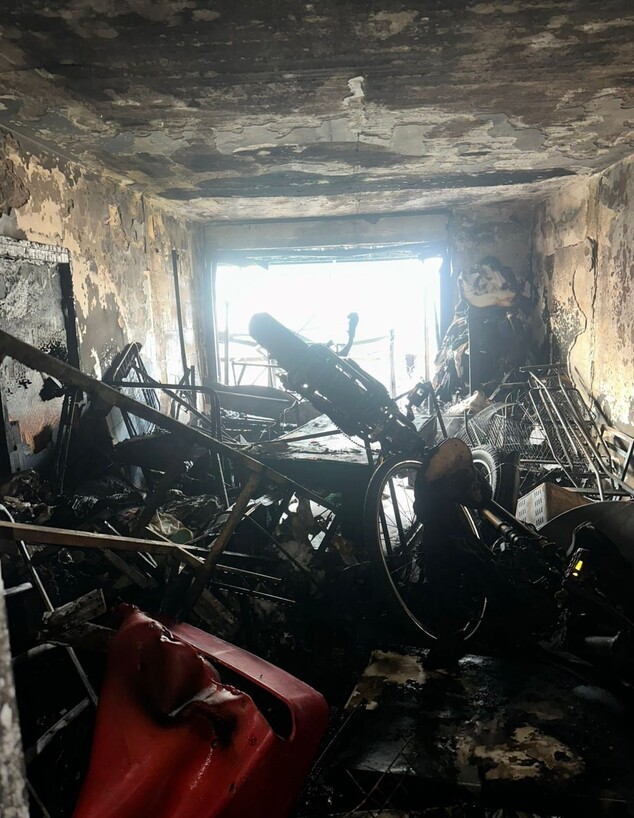 דירה, שרפה, שריפה, נשרפה, קריית מלאכי