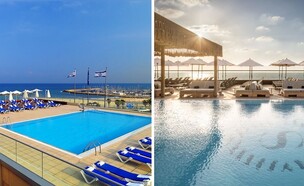 בריכה במלון שרתון גרנד (צילום: עמית גירון)