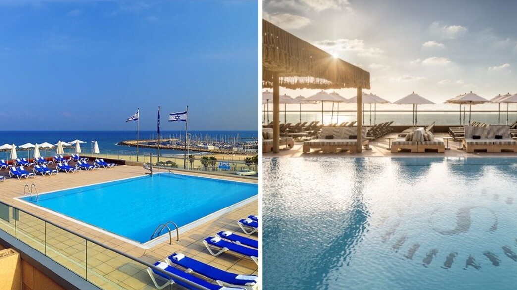 בריכה במלון שרתון גרנד בריכה במלון שרתון גרנד