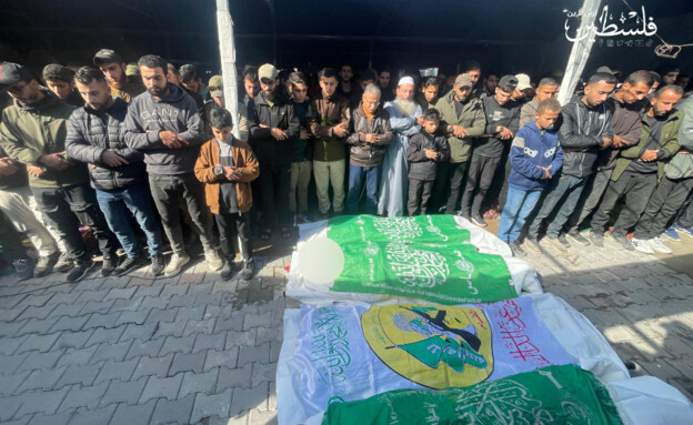 הלוויית המחוסלים (צילום: מתוך תיעוד שעלה ברשתות החברתיות, שימוש לפי סעיף 27א' לחוק זכויות יוצרים)