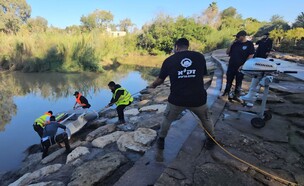 זירת מציאת הגופה בנחל הירקון