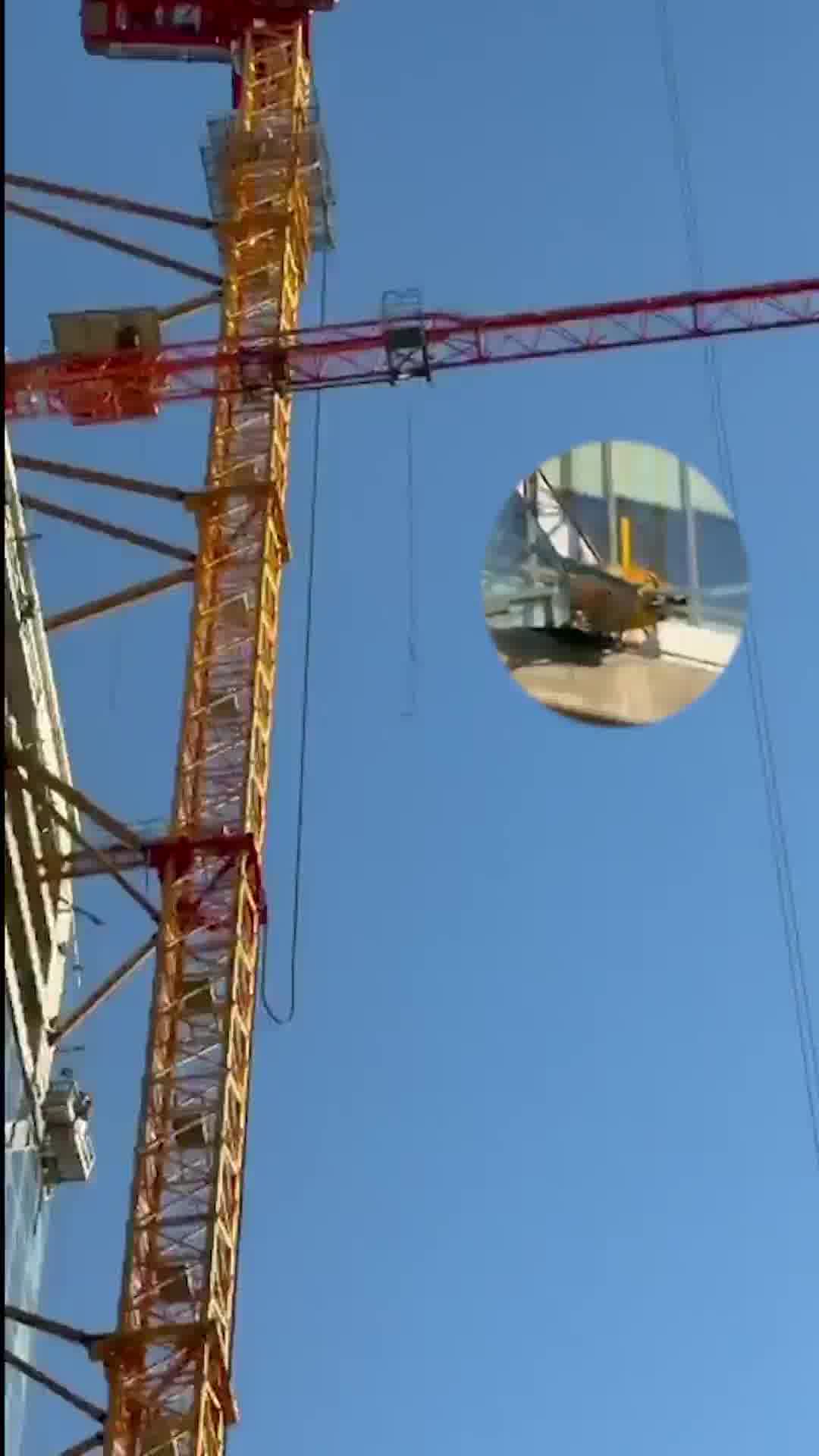 במרכז ת"א: מנוף קרס במתחם שרונה - נסיבות האירוע נבדקות