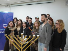 הדלקת נרות הסוכנות היהודית מרכז עציון