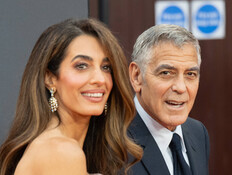 ג'ורג' קלוני, אמל אלמודין (צילום: Samir Hussein/WireImage, Getty images)