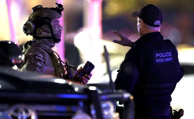 הכוחות המקומיים בזירה לאחר הירי