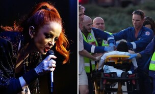 שירלי מנסון, הפיגוע בסידני (צילום: Zak Kaczmarek/WireImage, AP)