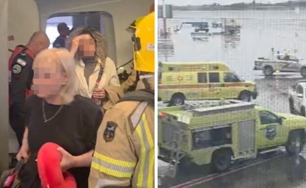 "הורדנו בבהלה ובלחץ מהמטוס": שריפה פרצה במטוס רגע לפני המראה