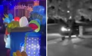 חמוש ירה 20 קליעים לעבר בית של משפחה יהודית שקושט לחנוכה (צילום: מתוך הרשתות החברתיות לפי סעיף 27א׳ לחוק זכויות יוצרים)