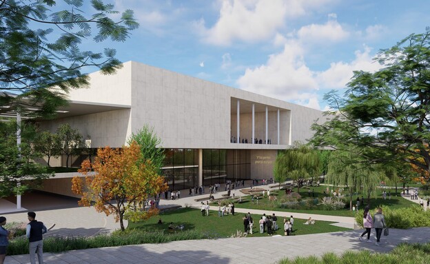 הדמיה של מוזיאון צה"ל בירושלים (הדמיה: אב אדריכלות נוף וארד סימון אדריכלים)