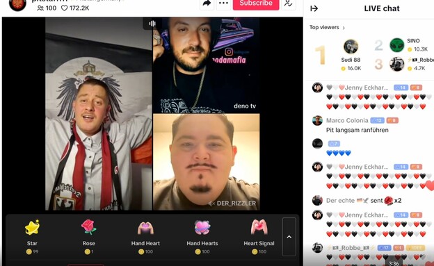 תכנים ניאו-נאציים בטיקטוק לייב