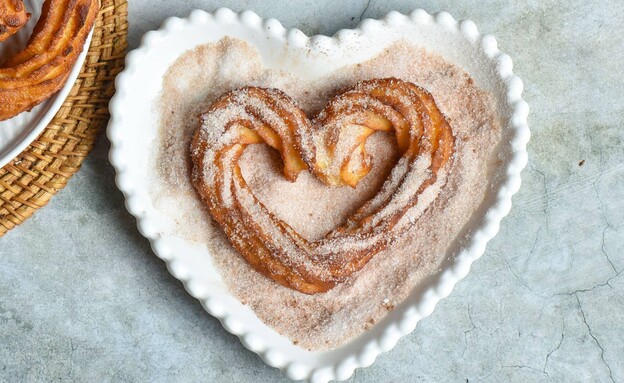 צ'ורוס בצורת לב