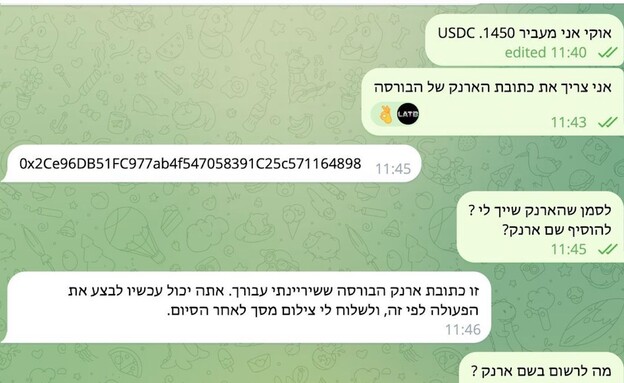 הונאות קריפטו (צילום: מתוך הרשתות החברתיות לפי סעיף 27א' לחוק זכויות יוצרים)