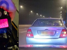 נס חנוכה: קורולה קשישה נתפסה על כביש 1 במהירות דמיונית