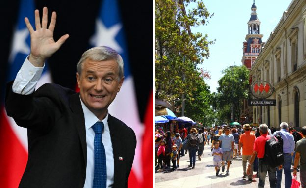 סנטיאגו דה צ'ילה הנשיא חוסה אנטוניו קאסט