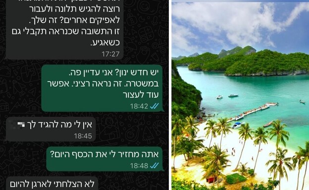 סיוט בחופשה (צילום: צילום מסך, shutterstock)